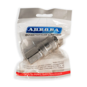 Штуцер мама с внутренней резьбой 3/8F, никелированная сталь, уп. 1шт