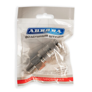 Штуцер мама с наружной резьбой 1/4M, никелированная сталь, уп. 1шт