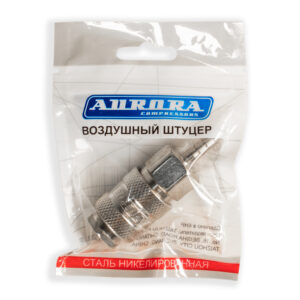 Штуцер мама ёлка d.6мм F, никелированная сталь, уп. 1шт