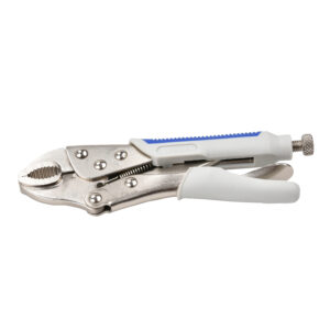 Ручной зажим с полукруглыми губкам и фиксатором 185мм