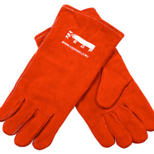 Краги спилковые КЕДР КС-12 КЕВЛАР, (XL), красные