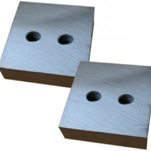 Нож для резчика арматуры ТСС GQ 40A, GQ 42A (к-т из 2-х деталей, 2 отверстия М14, 84х84х26мм)