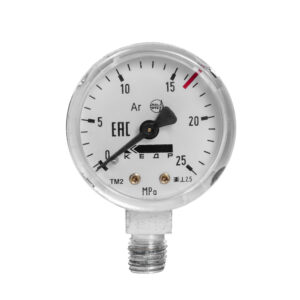 Манометр КЕДР ТМ2 Аргон, (0-25 МПа, кл.2,5, М12Х1,5) Ar-У