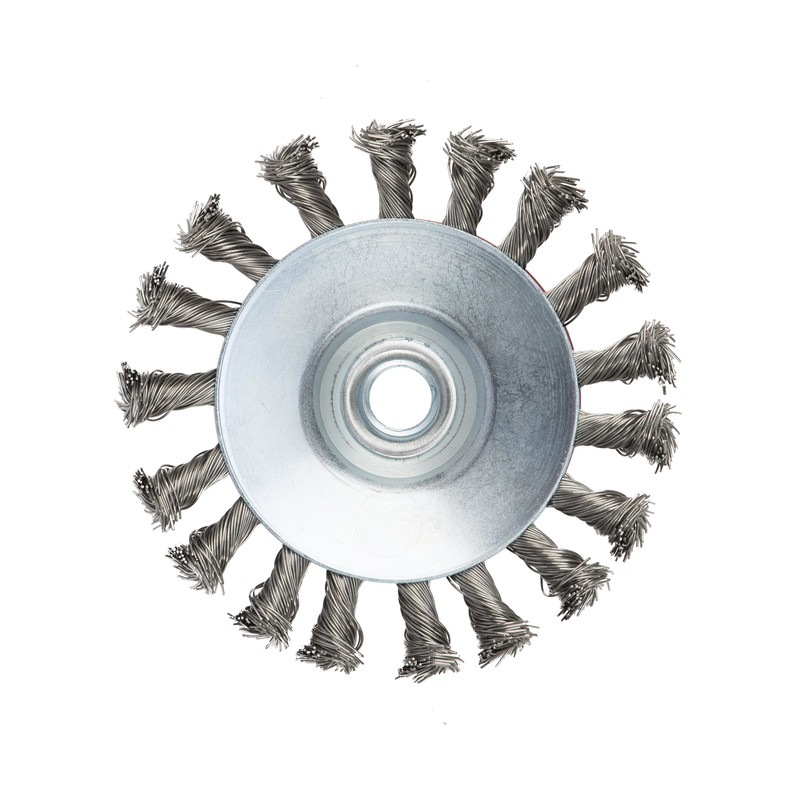 Щетка коническая, жгутовая, для УШМ № 62 (115 мм; M14х2; S 0.5 сталь), RPM 12500, ТМ ПрофОснастка — изображение 2