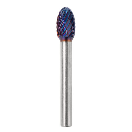 Борфреза тв. сплав № 748, форма E, 10*16*61/хв.6 мм, UC NANO BLUE, ТМ ПрофОснастка