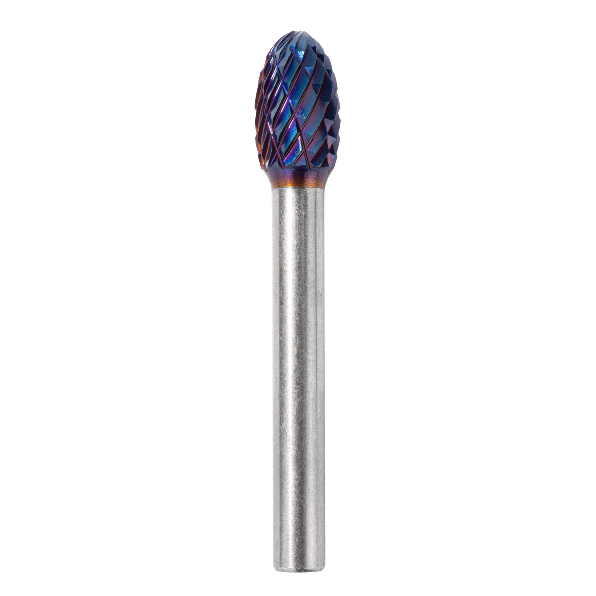 Борфреза тв. сплав № 748, форма E, 10*16*61/хв.6 мм, UC NANO BLUE, ТМ ПрофОснастка