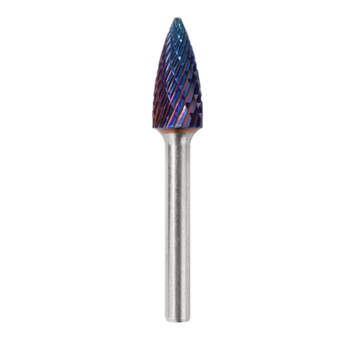 Борфреза тв. сплав № 763, форма G, 12*25*70/хв.6 мм, UC NANO BLUE, ТМ ПрофОснастка