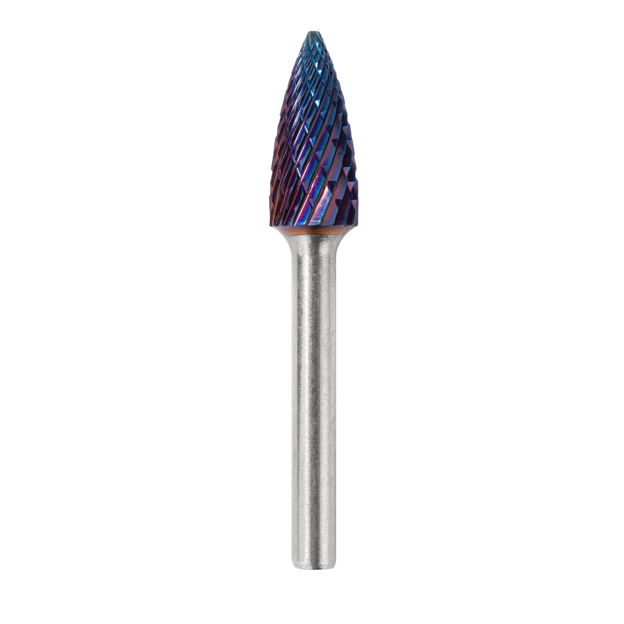 Борфреза тв. сплав № 763, форма G, 12*25*70/хв.6 мм, UC NANO BLUE, ТМ ПрофОснастка